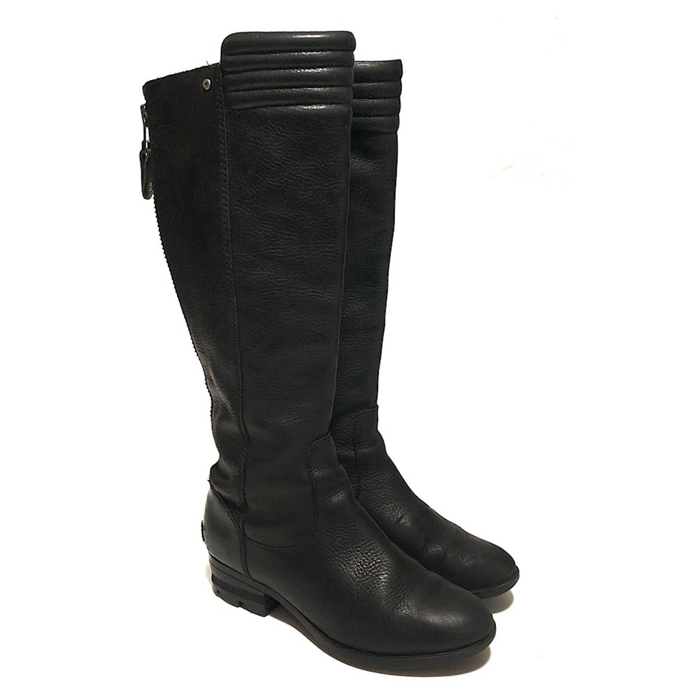 Sorel Danica Tall Leather Moto Boots